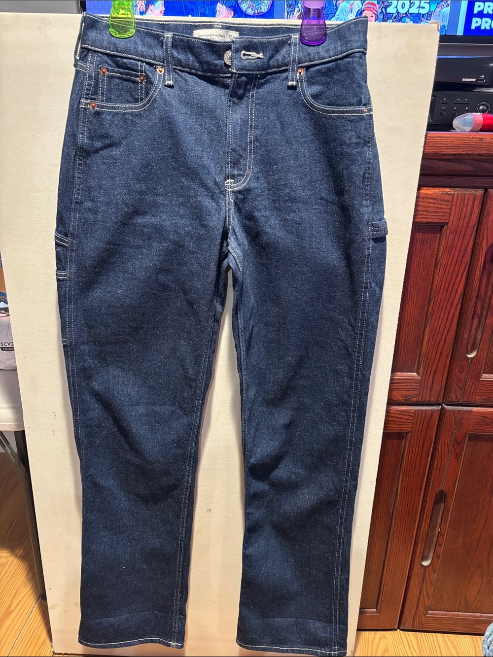 Abercrombie & Fitch Dark Blue Straight Carpenter Jeans